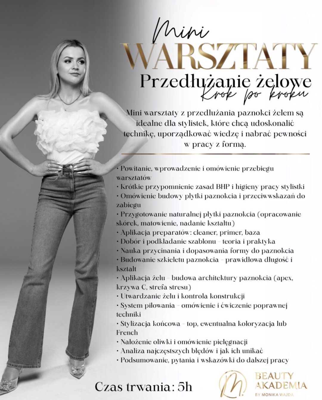 MINI WARSZTATY - PRZEDŁUŻANIE ŻELEM NA SZABLONIE