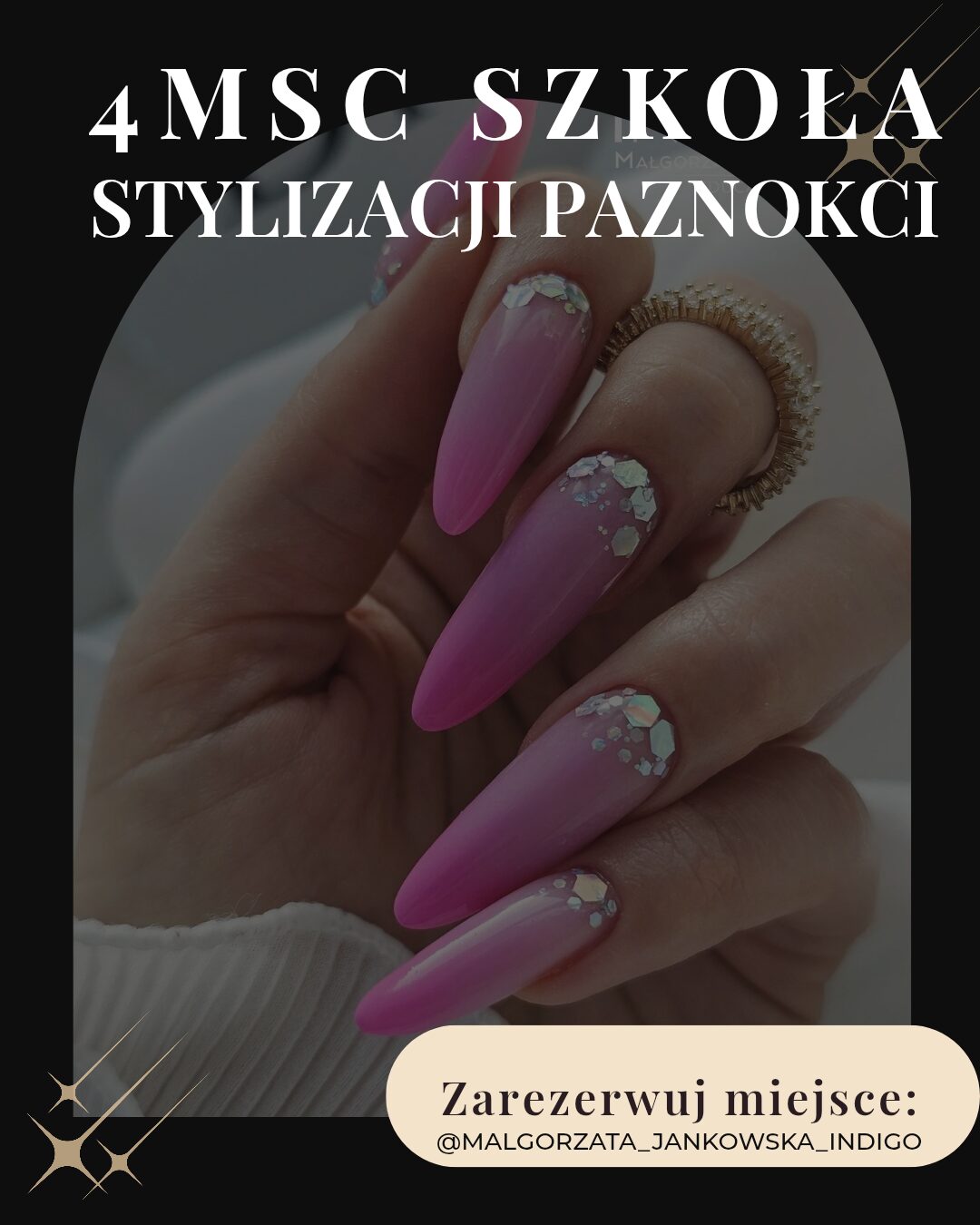 4 MIESIĘCZNA SZKOŁA STYLIZACJI PAZNOKCI