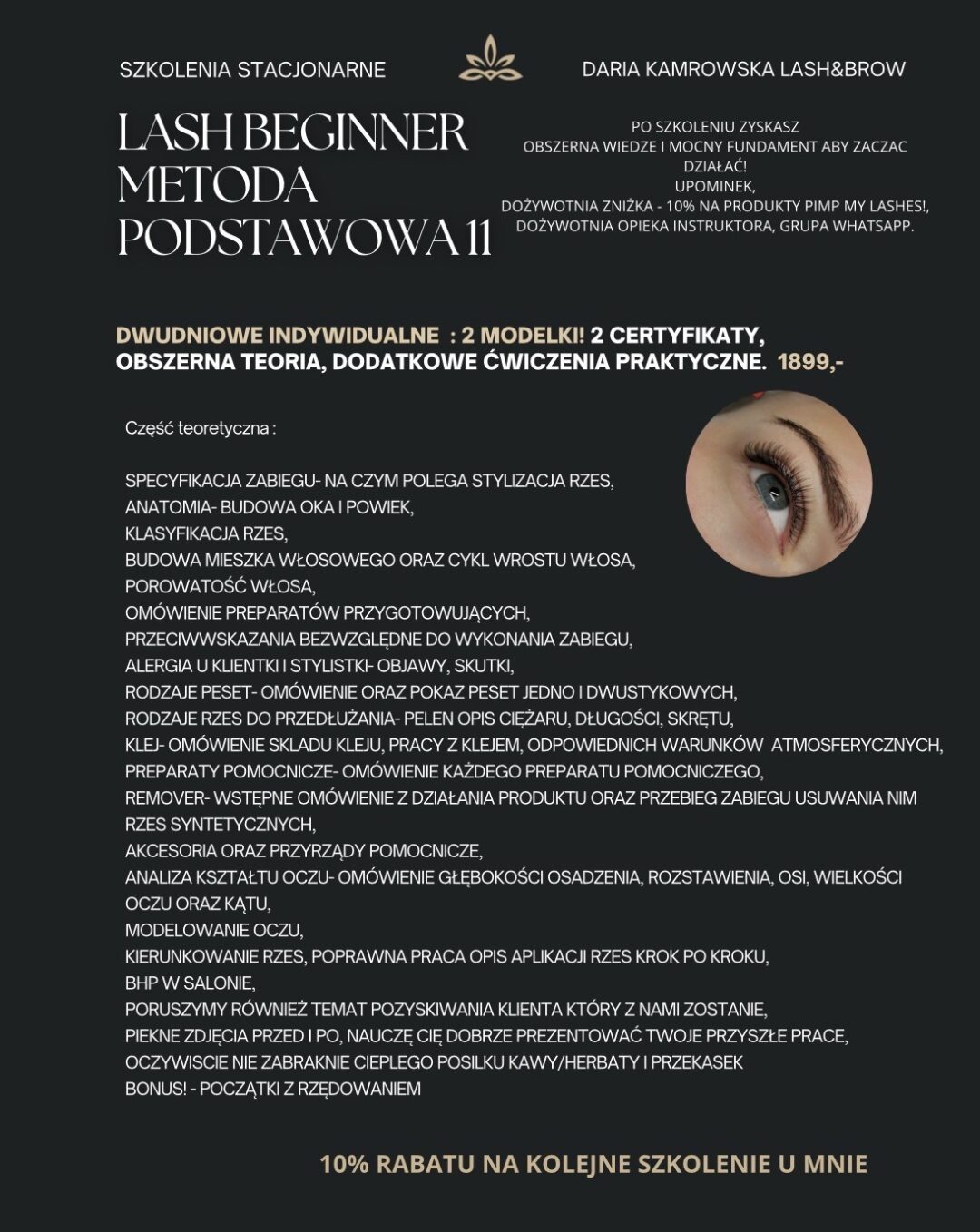 Lash Beginner Metoda Podstawowa 1:1