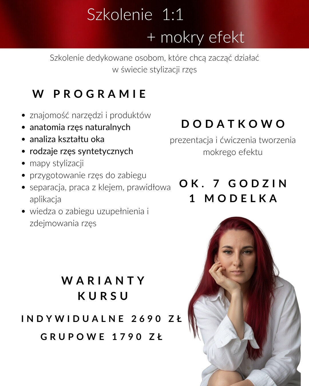 Szkolenie podstawowe 1:1 + wet look