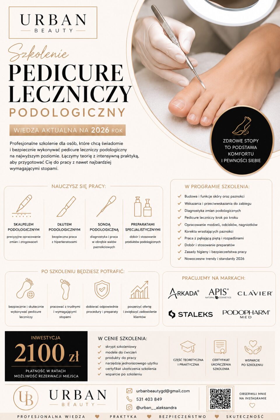 Pedicure leczniczy/ podologiczny