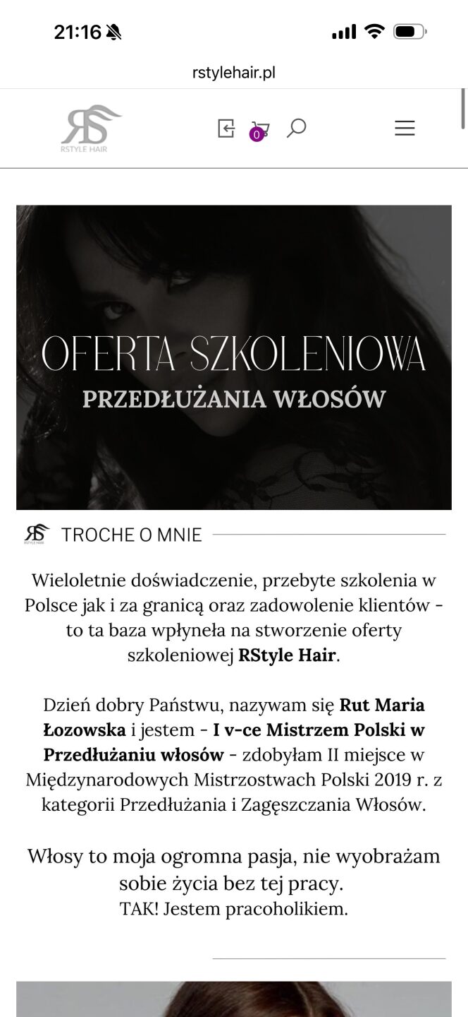 Kurs z przedłużania włosów
