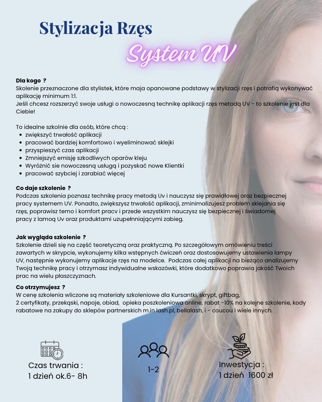 System UV - stylizacja rzęs