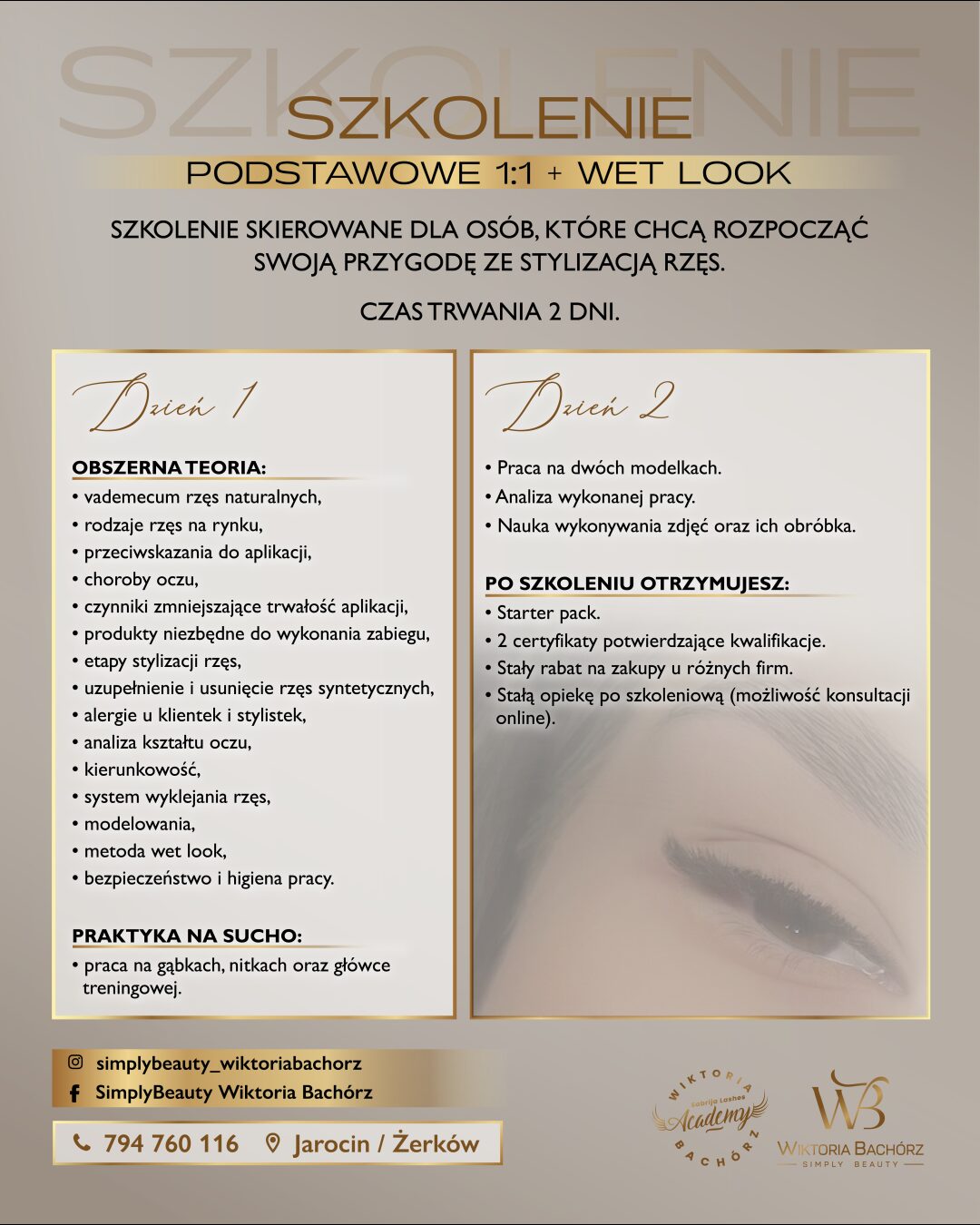 Szkolenie podstawowe 1:1+ wet look
