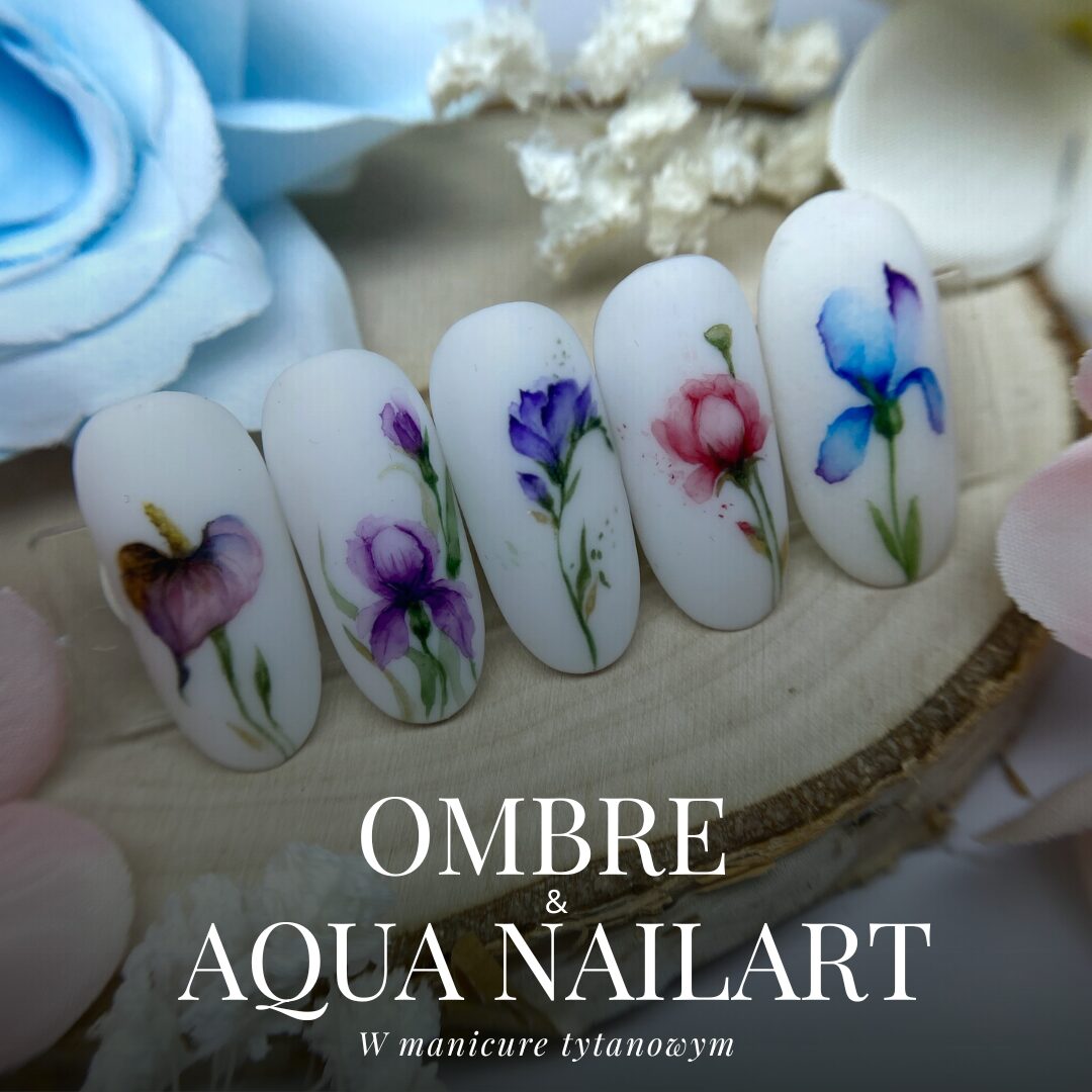 Mix zdobień - ombre + akwarela 🎨