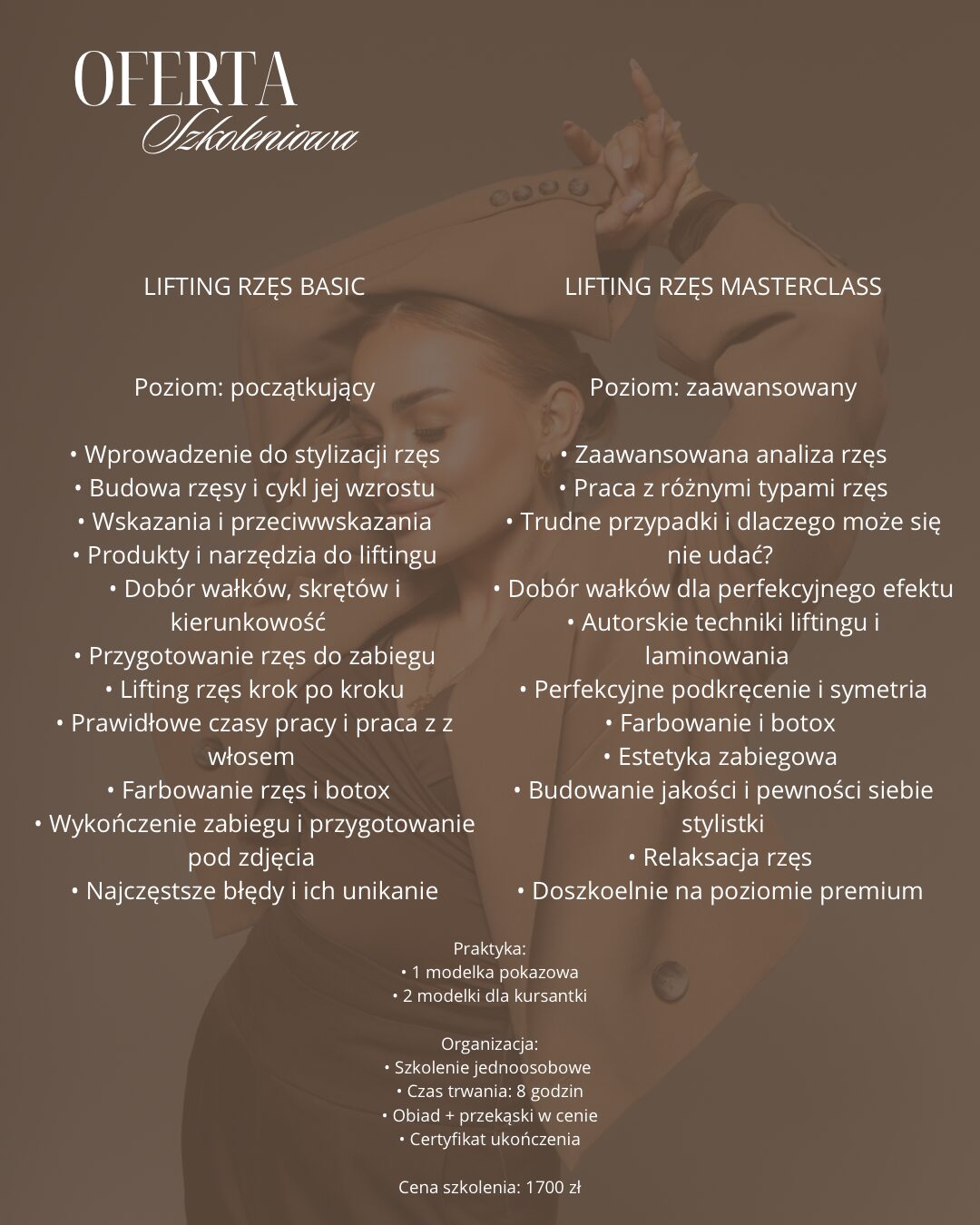 Lifting rzęs z farbką i botoxem