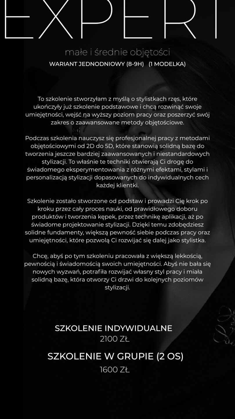 EXPERT (małe i średnie objętości)