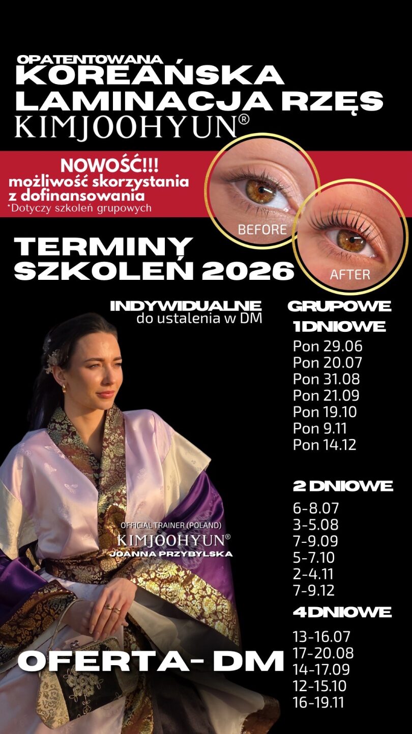 2DAYS 🇰🇷 Koreańska laminacja rzęs🇰🇷𝐊𝐈𝐌𝐉𝐎𝐎𝐇𝐘𝐔𝐍®
Joanna Przybylska (grupowy) KOREAN LASH LIFT