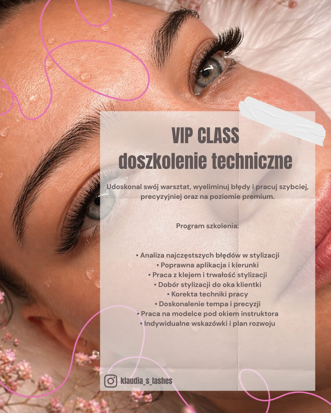 VIP CLASS doszkolenie techniczne stylizacja rzęs