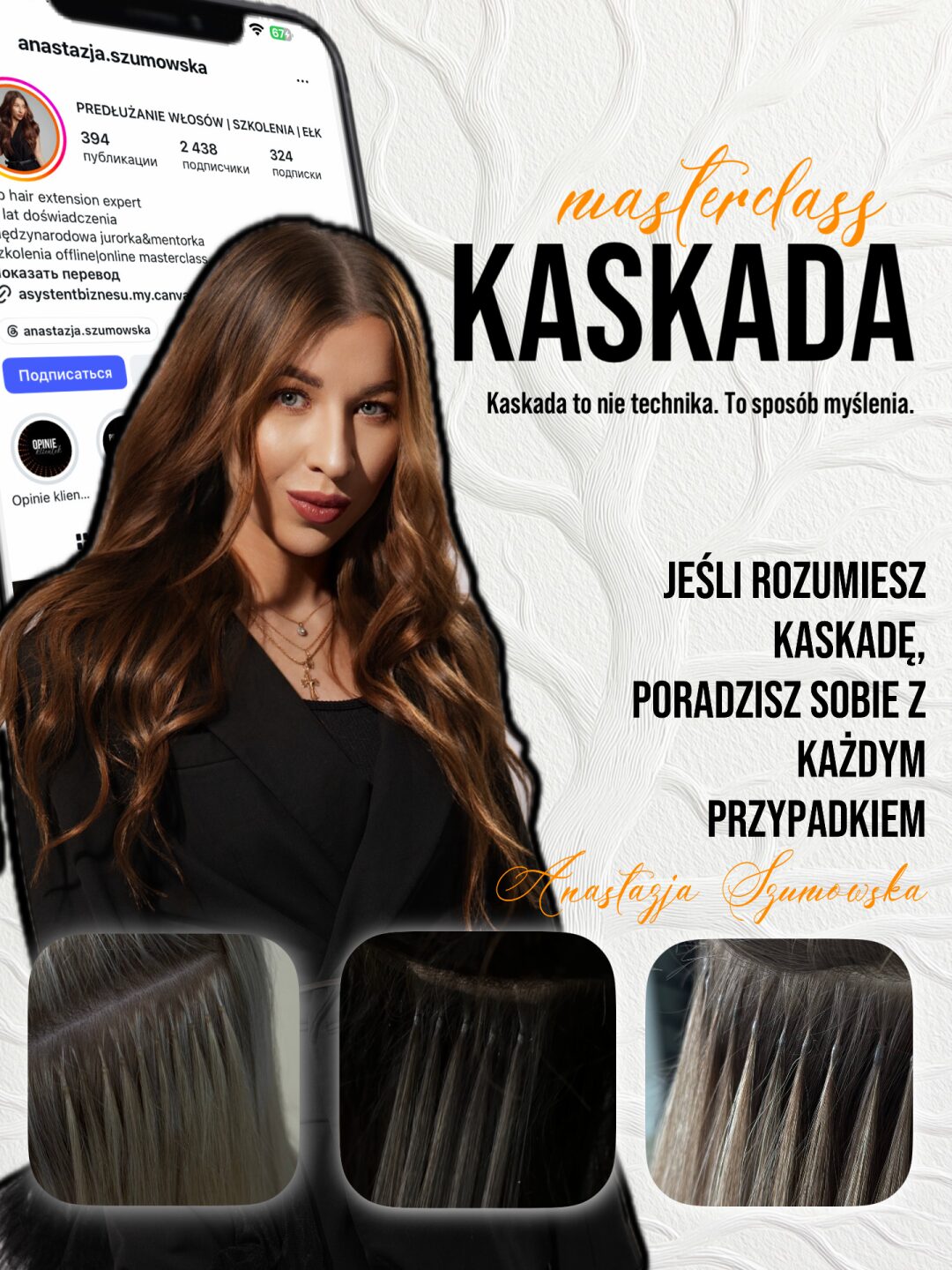 Masterclass Kaskad przedłużenie włosów