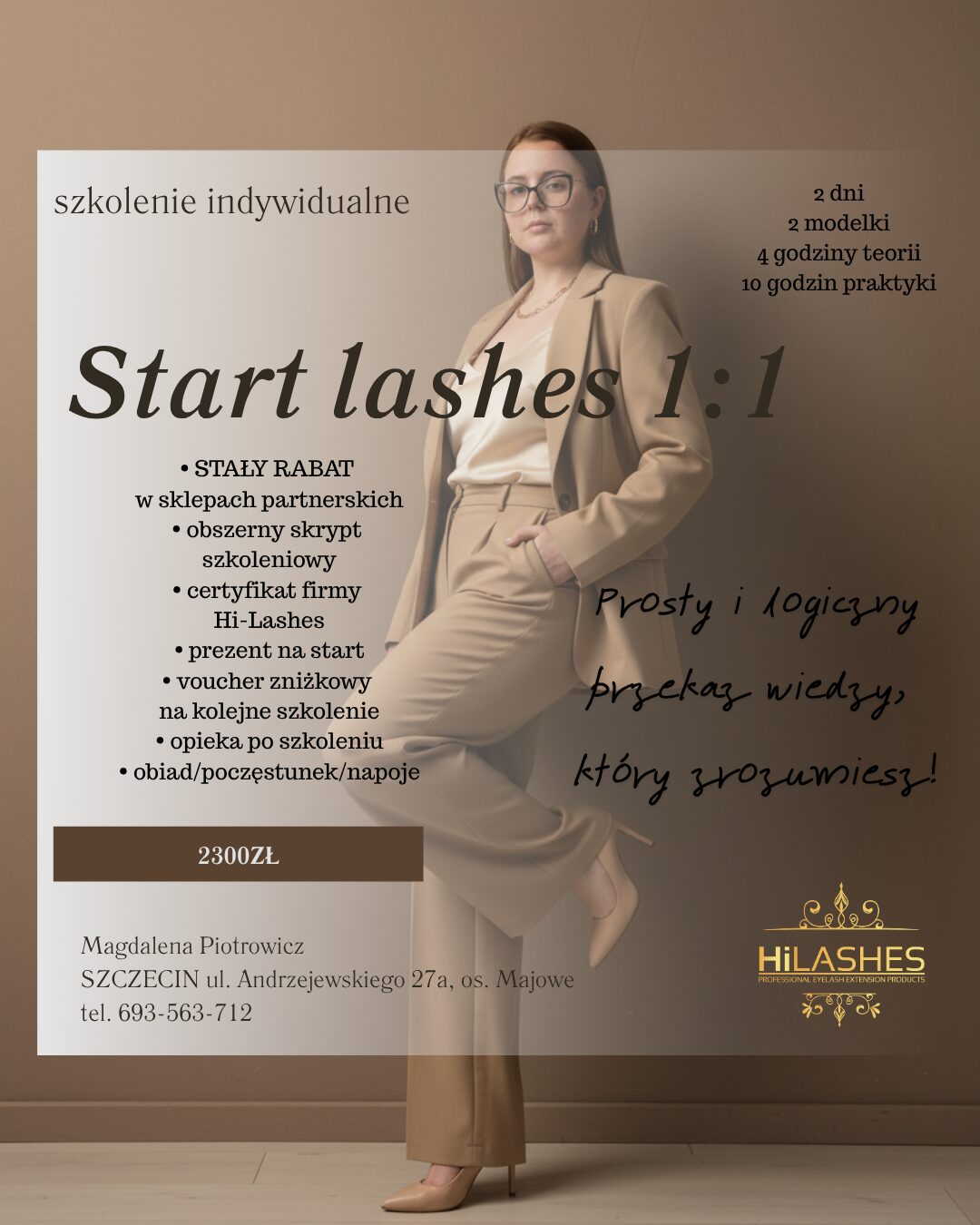 STYLIZACJA RZĘS metoda podstawowa 1:1 + mokry efekt