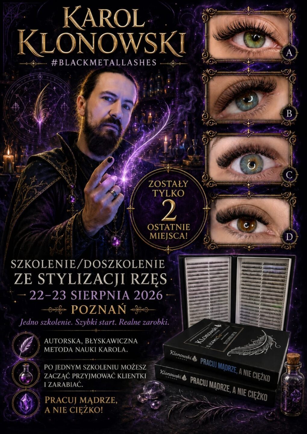Stylizacja rzęs na gotowych kępkach