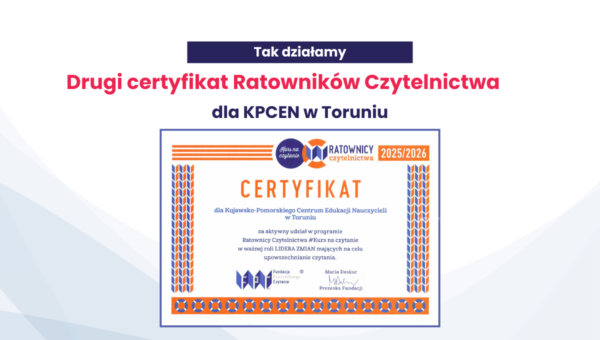 Czytanie jest dla nas ważne