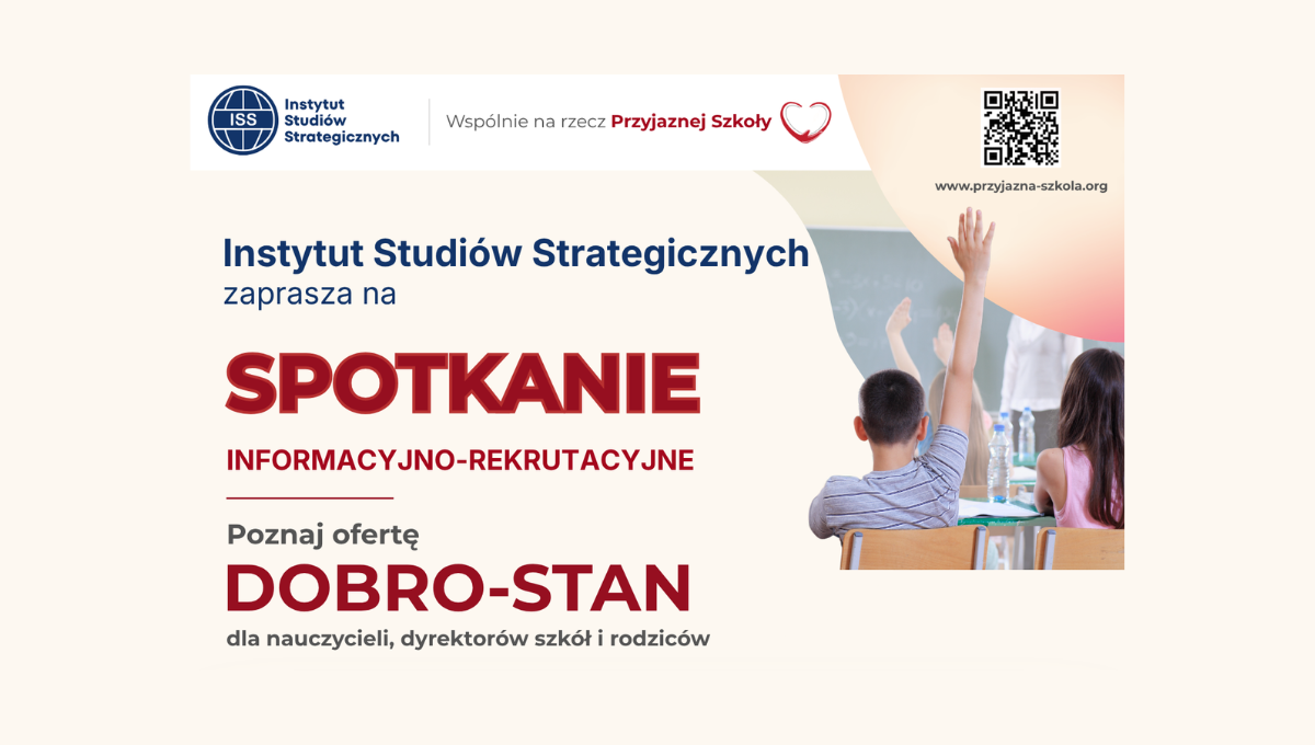 Bezpłatne spotkanie dla nauczycieli, dyrektorów i rodziców – DOBRO-STAN