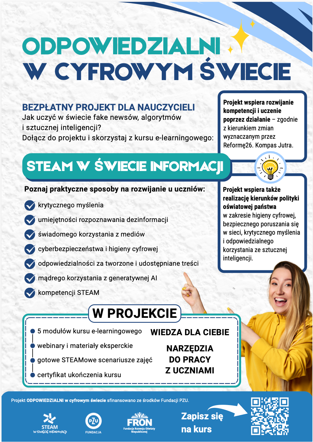 Bezpłatny projekt edukacyjny „ODPOWIEDZIALNI w cyfrowym świecie”